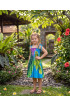 Hand Painted Rayon Kids Dress